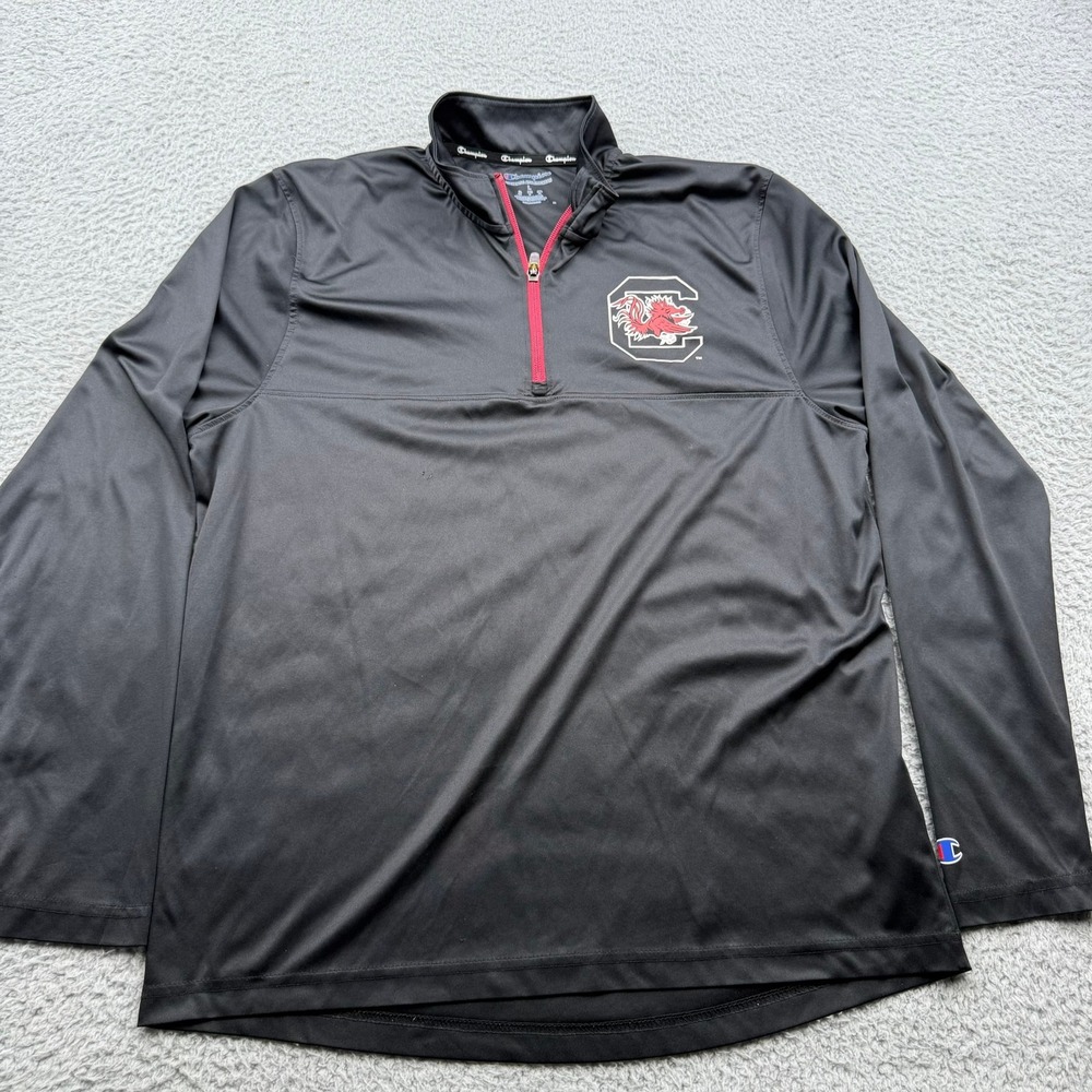South Carolina Gamecocks Champion Quarter Zip Pullover Mens Large Black Solid